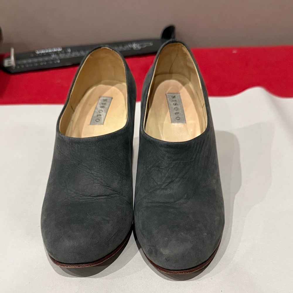 Nisolo Charcoal Gray Mules - Picture 2 of 5